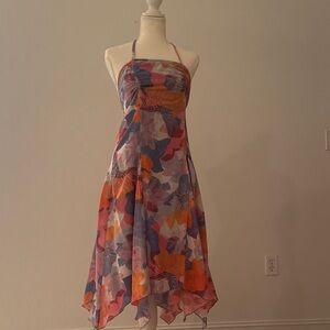 Armani Exchange Multicolor Asymmetrical Dress